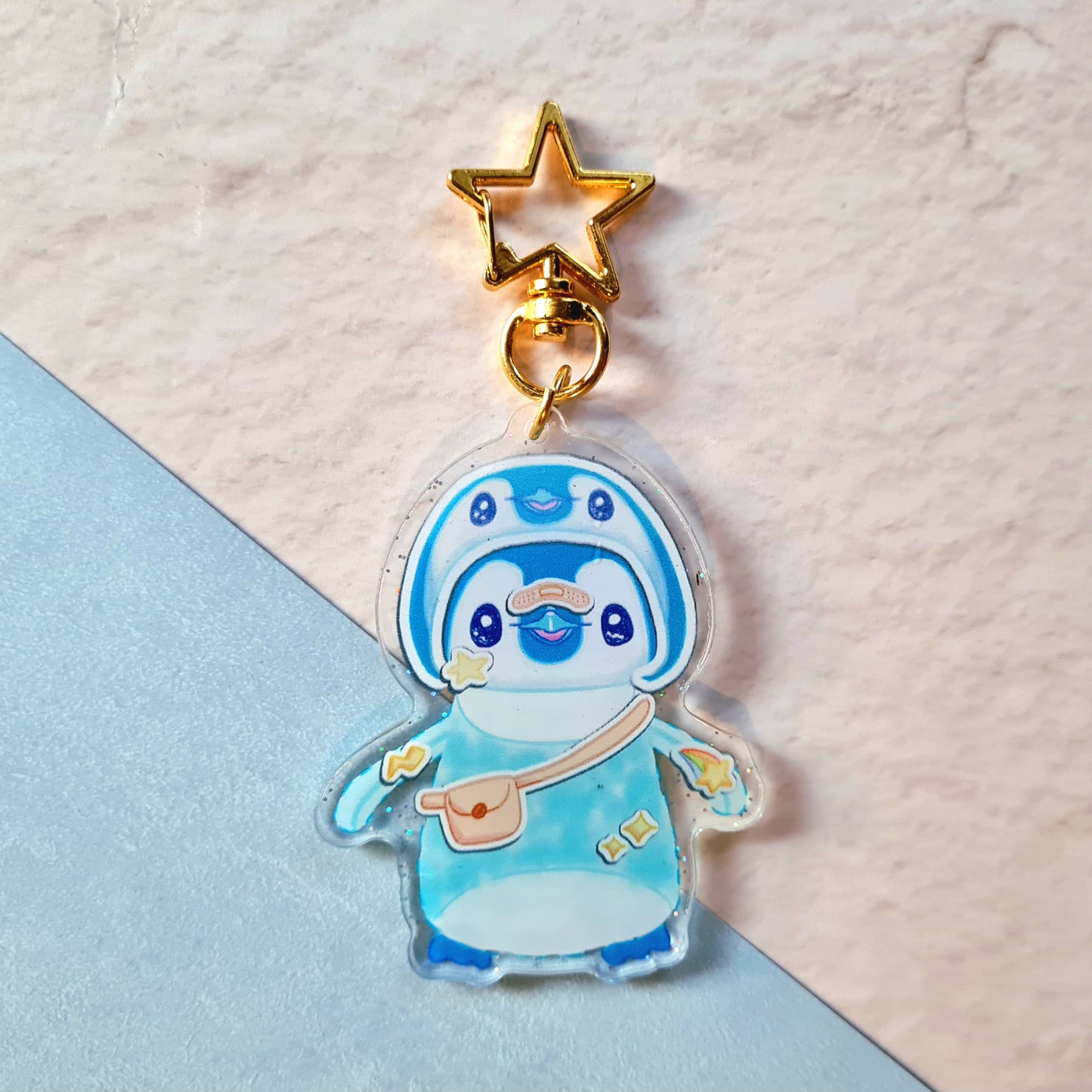 Pipin the Penguin Acrylic Keychain, faces, t-shirt etc