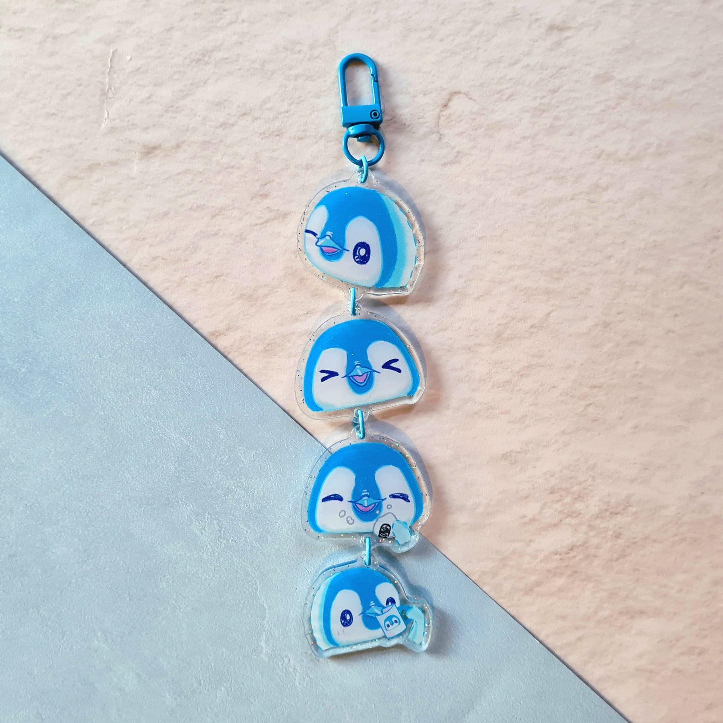 Pipin the Penguin Acrylic Keychain, faces, t-shirt etc