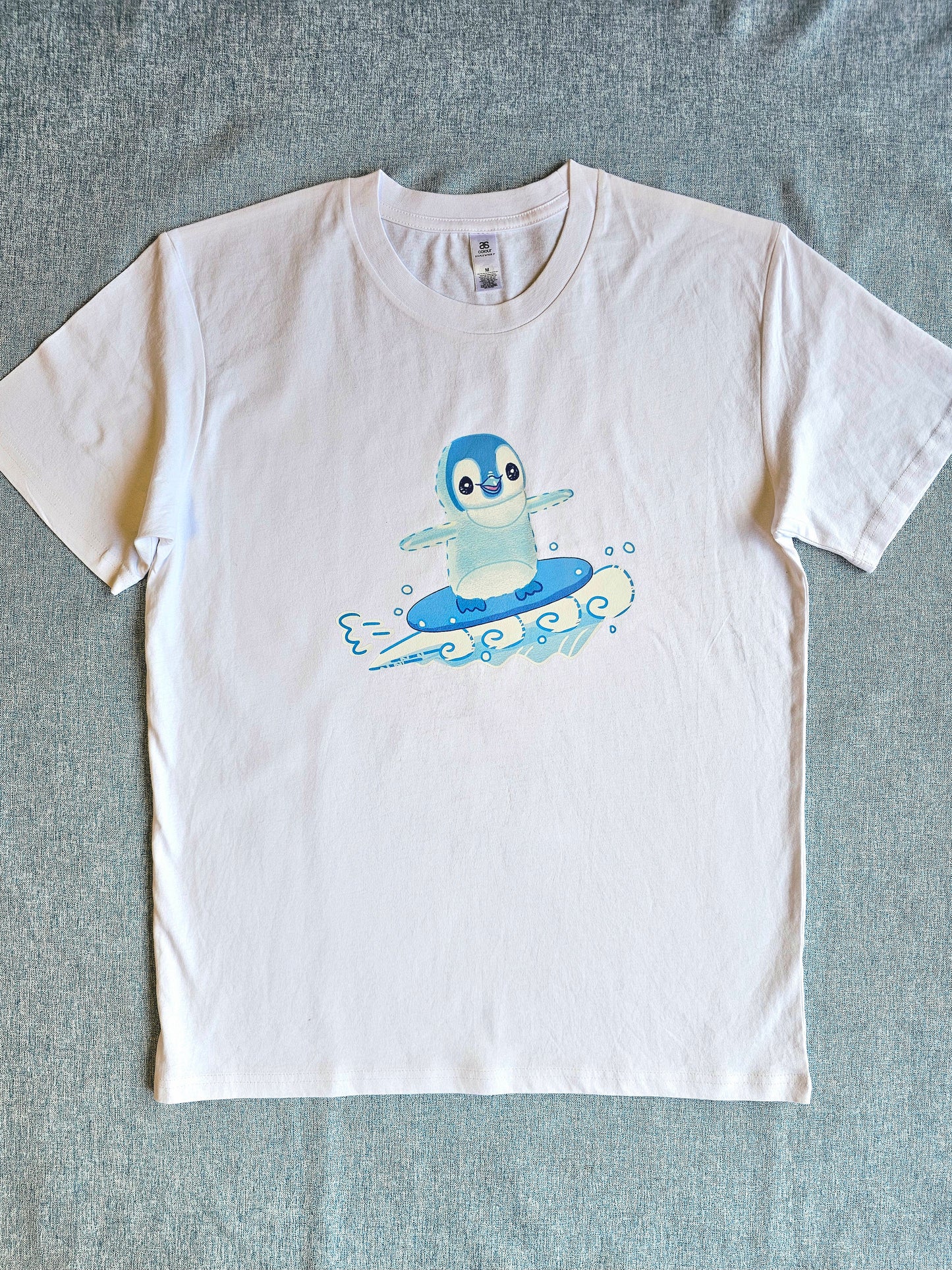 Surfing Pipin White T-shirt