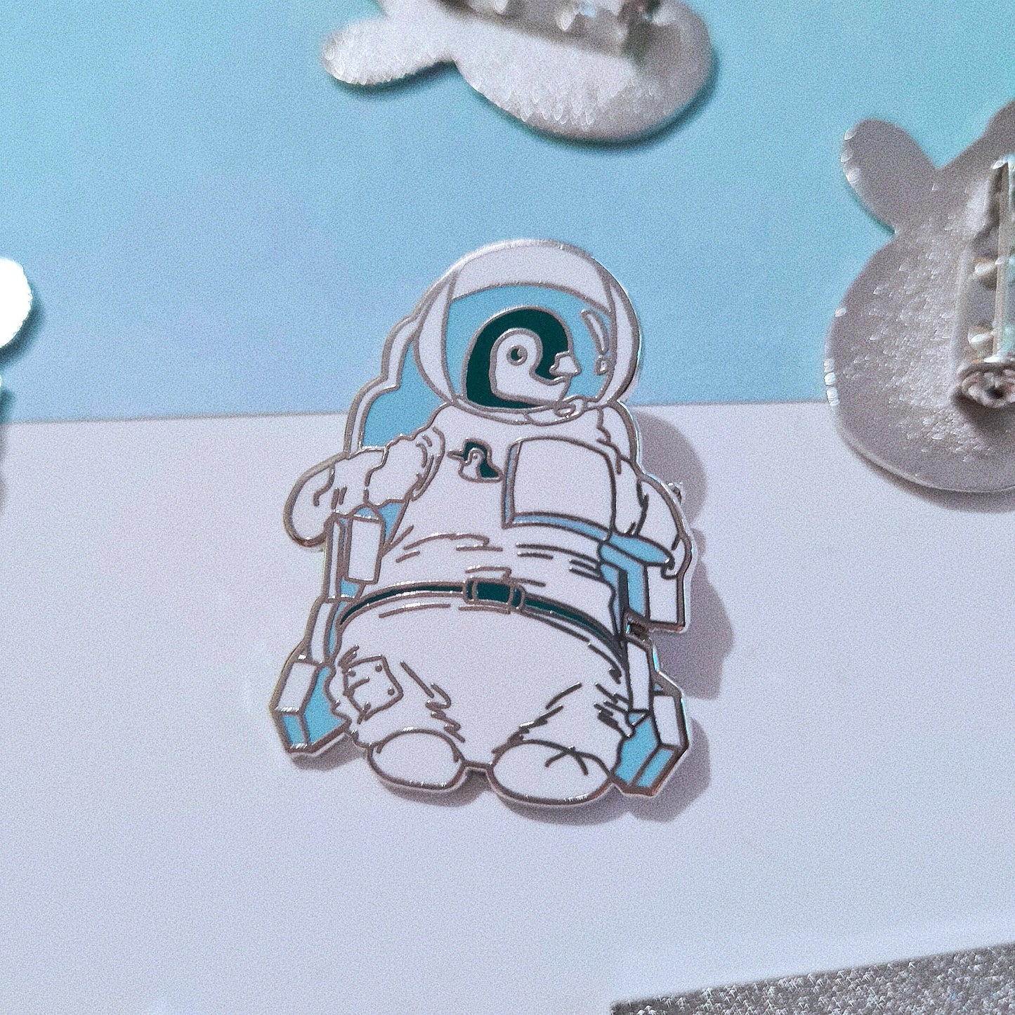 Astronaut Penguin Enamel Pin