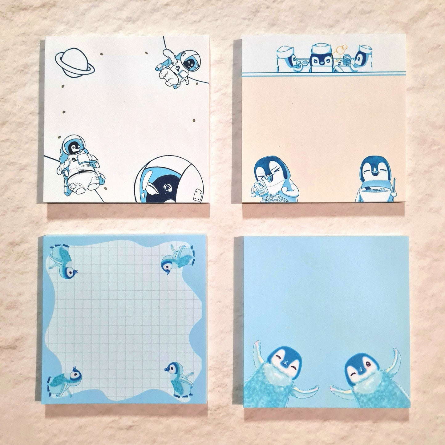 Pipin the Penguin mini Memo Pad 3 inches square(50 sheets)