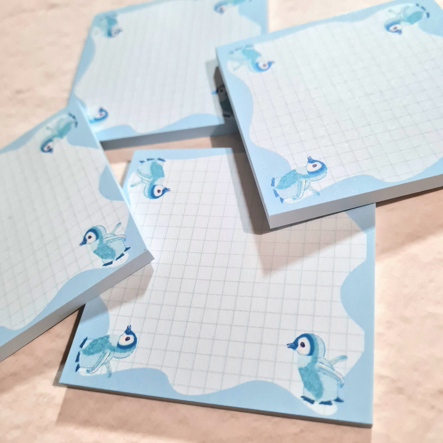Pipin the Penguin mini Memo Pad 3 inches square(50 sheets)