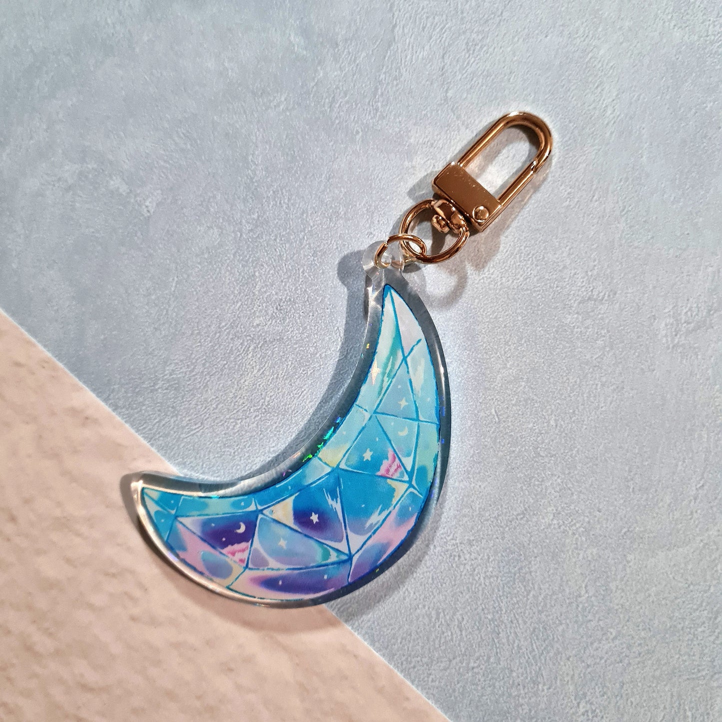 Moon Acrylic Keychain