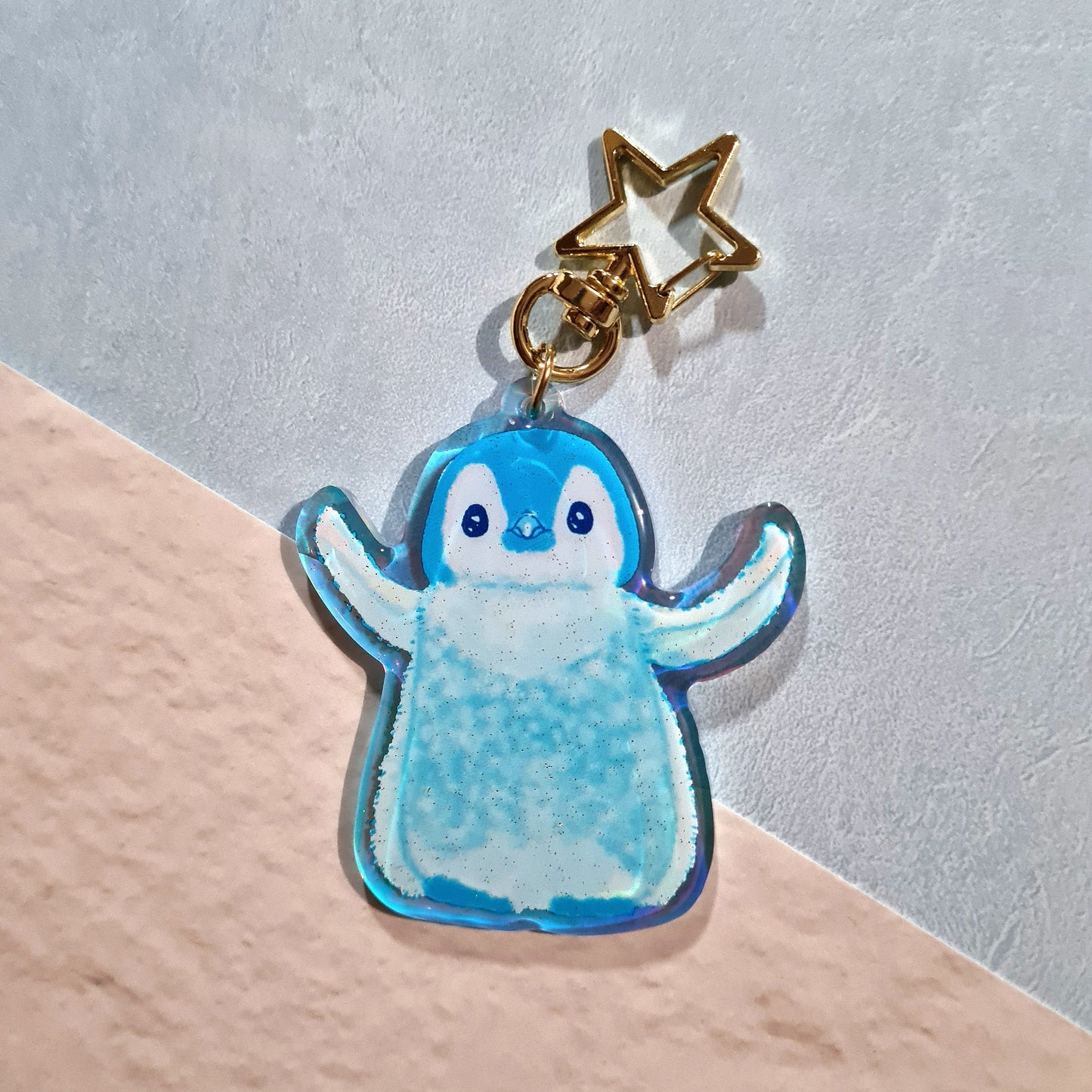 Hooray Pipin Acrylic Rainbow Keychain