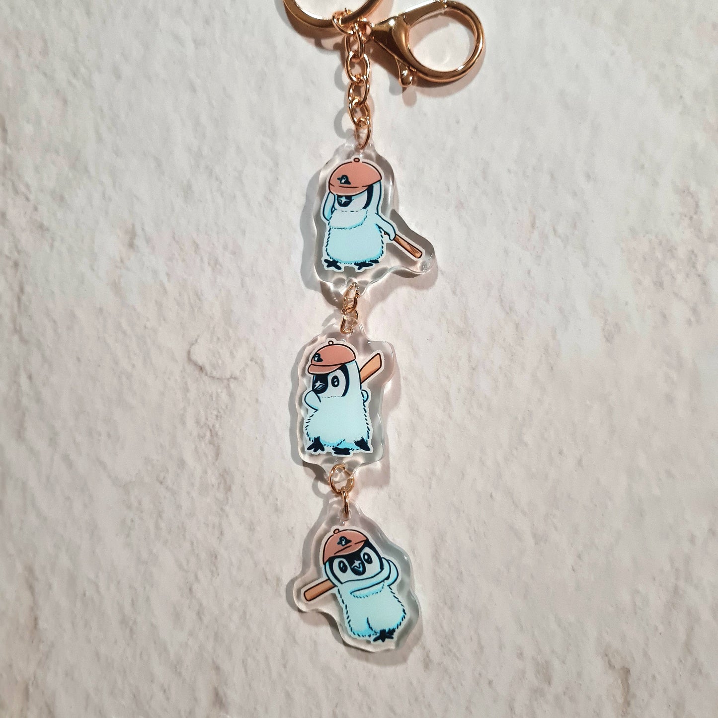 Baseball Batter Pipin Connected Acrylic Keychain