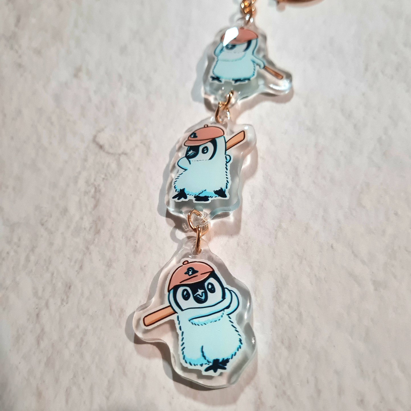 Close-up of Baseball Batter Pipin Connected Acrylic Keychain