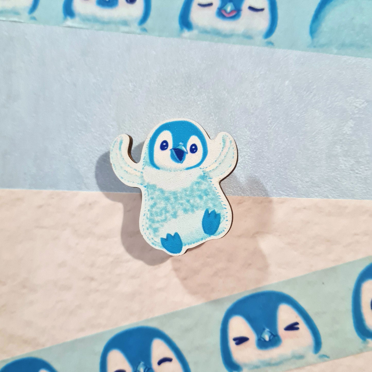 Happy Pipin Wooden Pin
