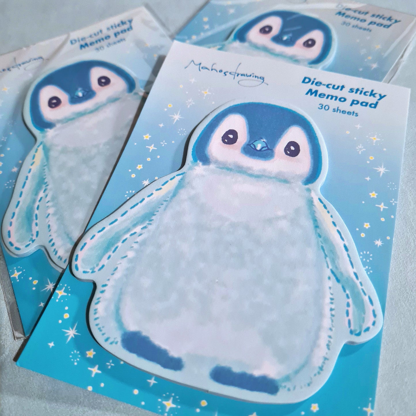 Pipin the Penguin die-cut sticky Memo Pad A6(50 sheets)