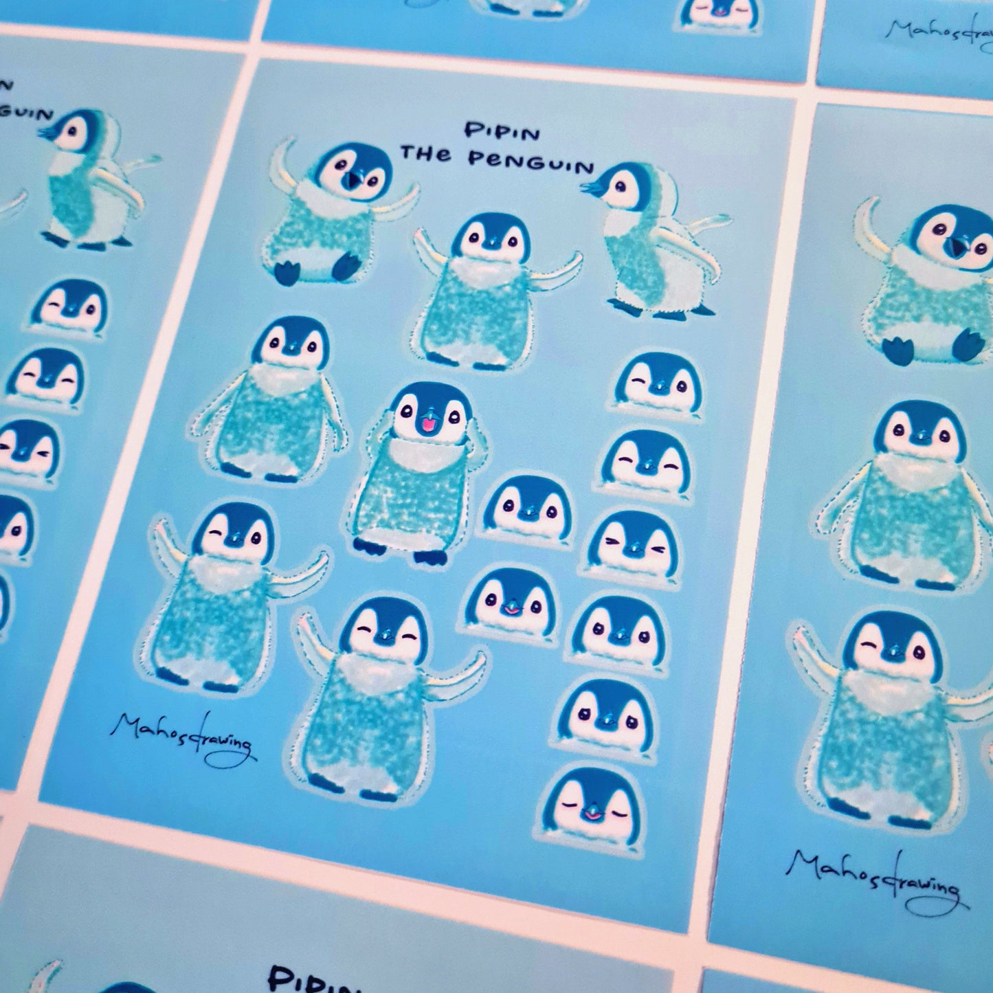 Pipin the Penguin A6 Matte Sticker Sheet