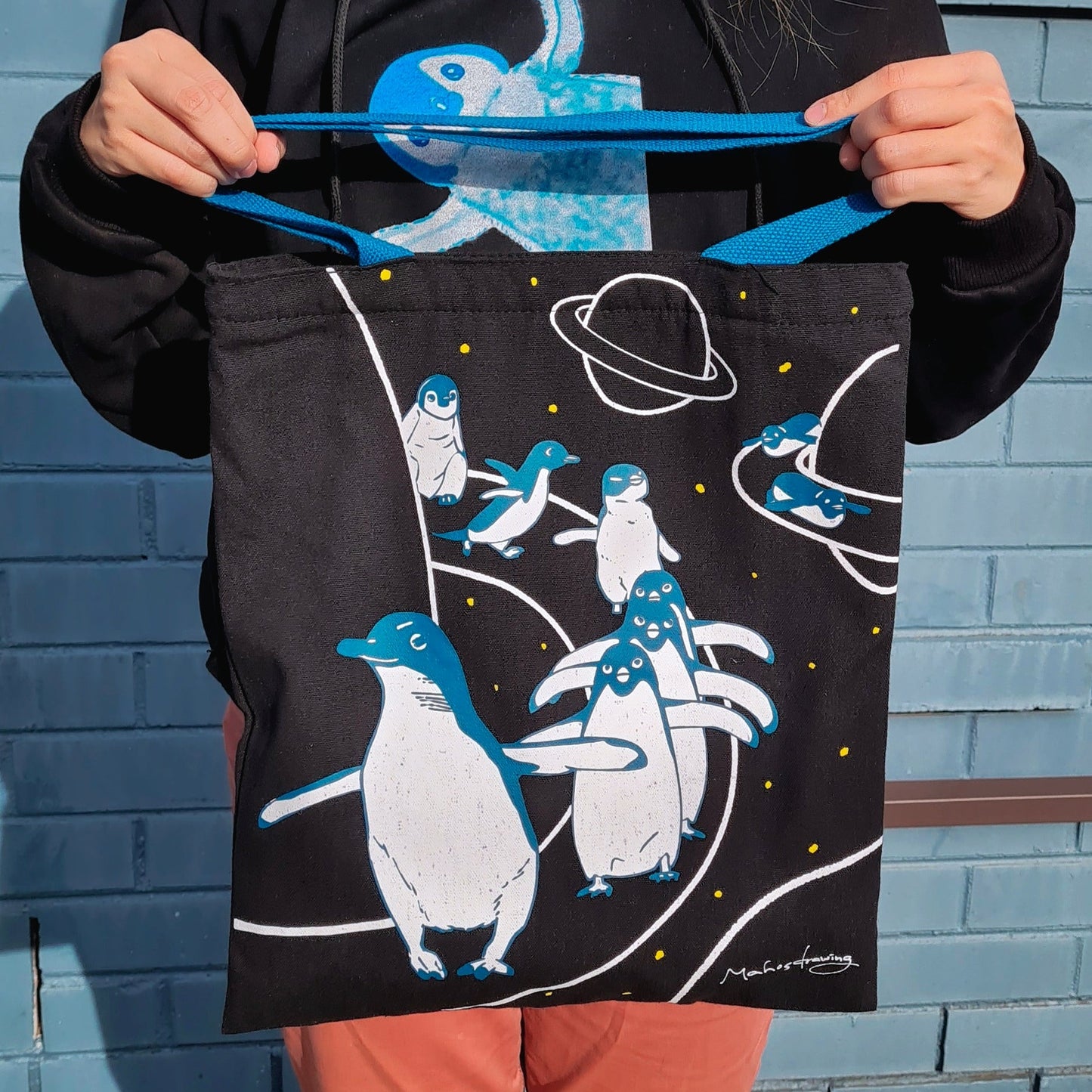 Penguins Walking Tote Bag