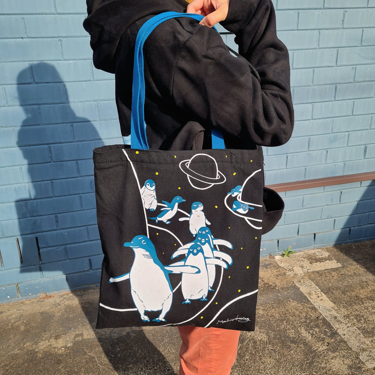 Penguins Walking Tote Bag