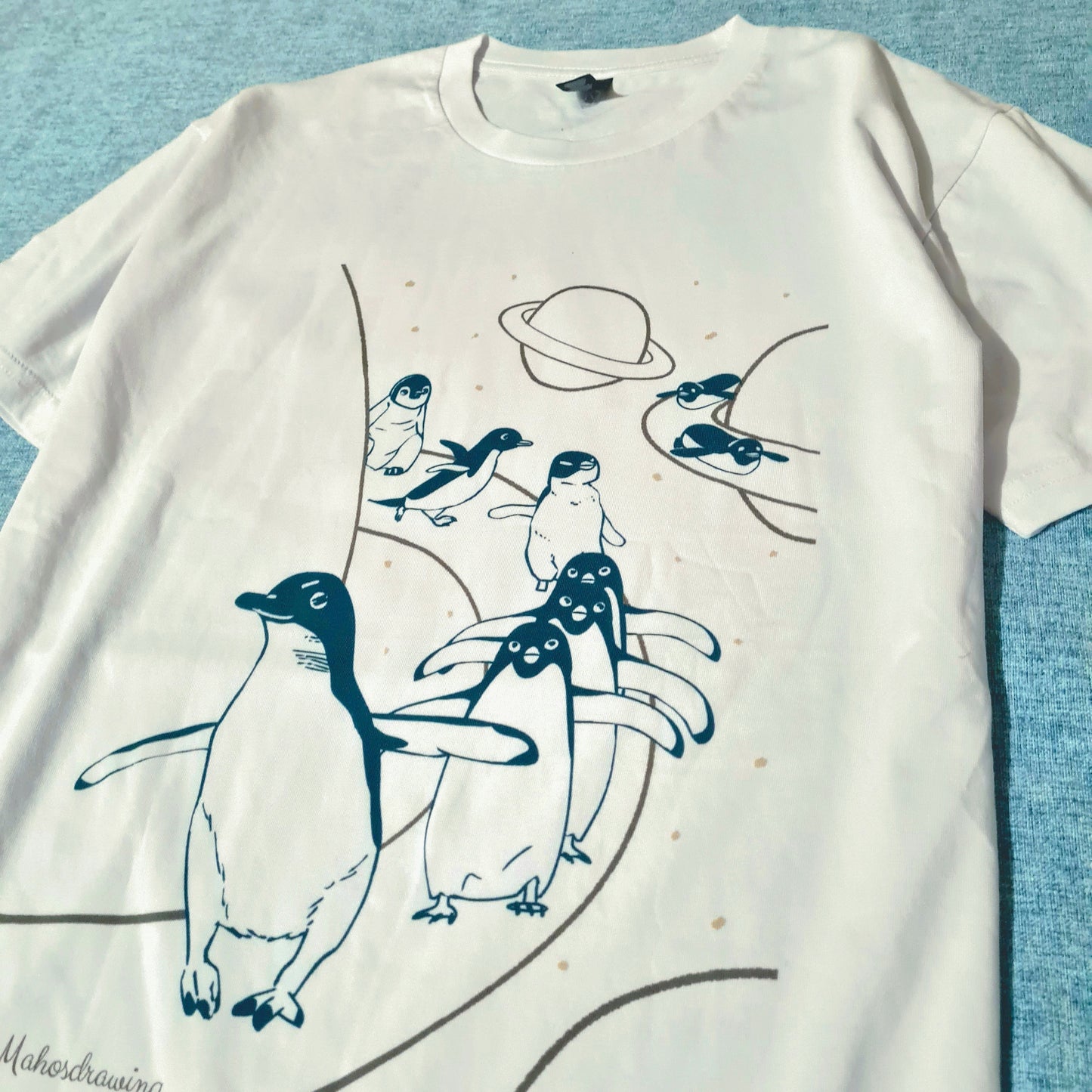 Walking Penguins White T-shirt