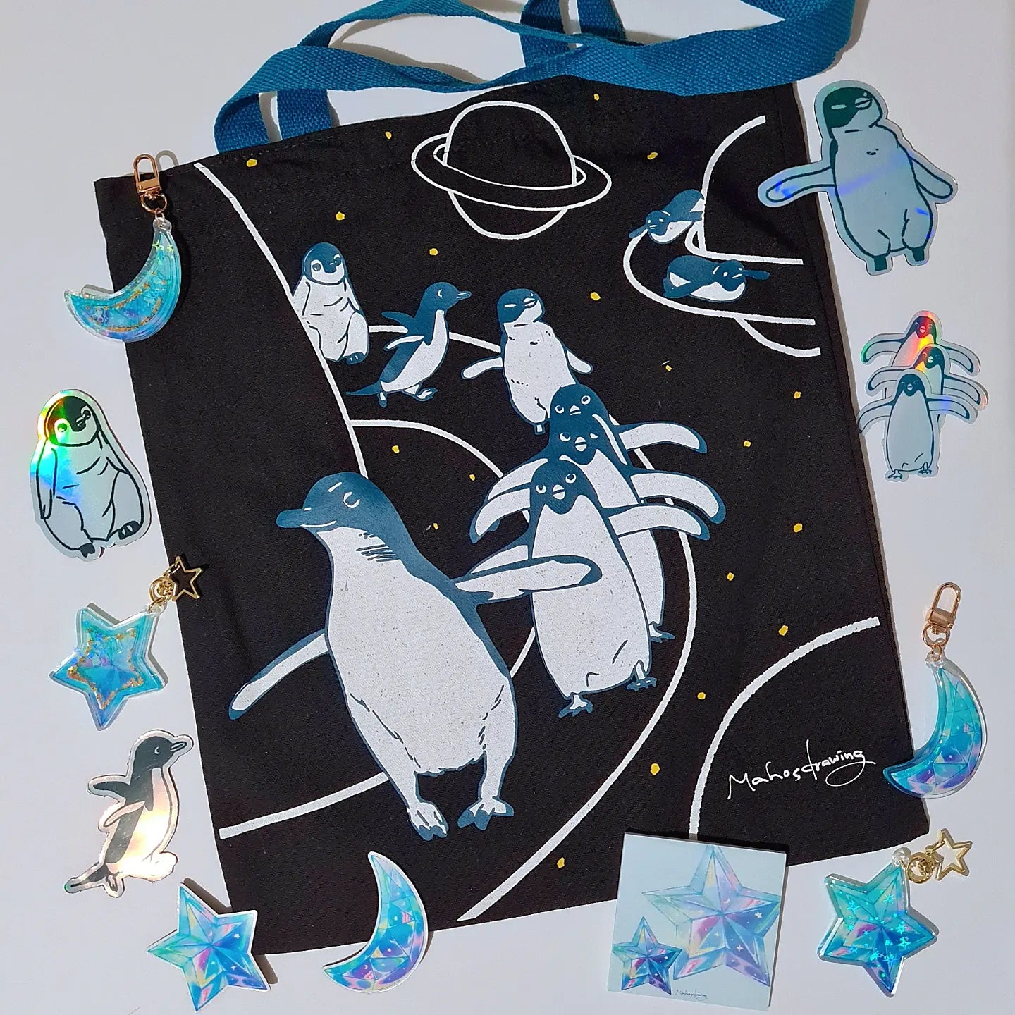 Penguins Walking Tote Bag