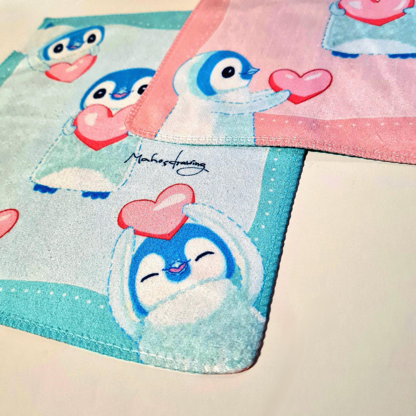 Reversible Heart Pipin Hand Towel