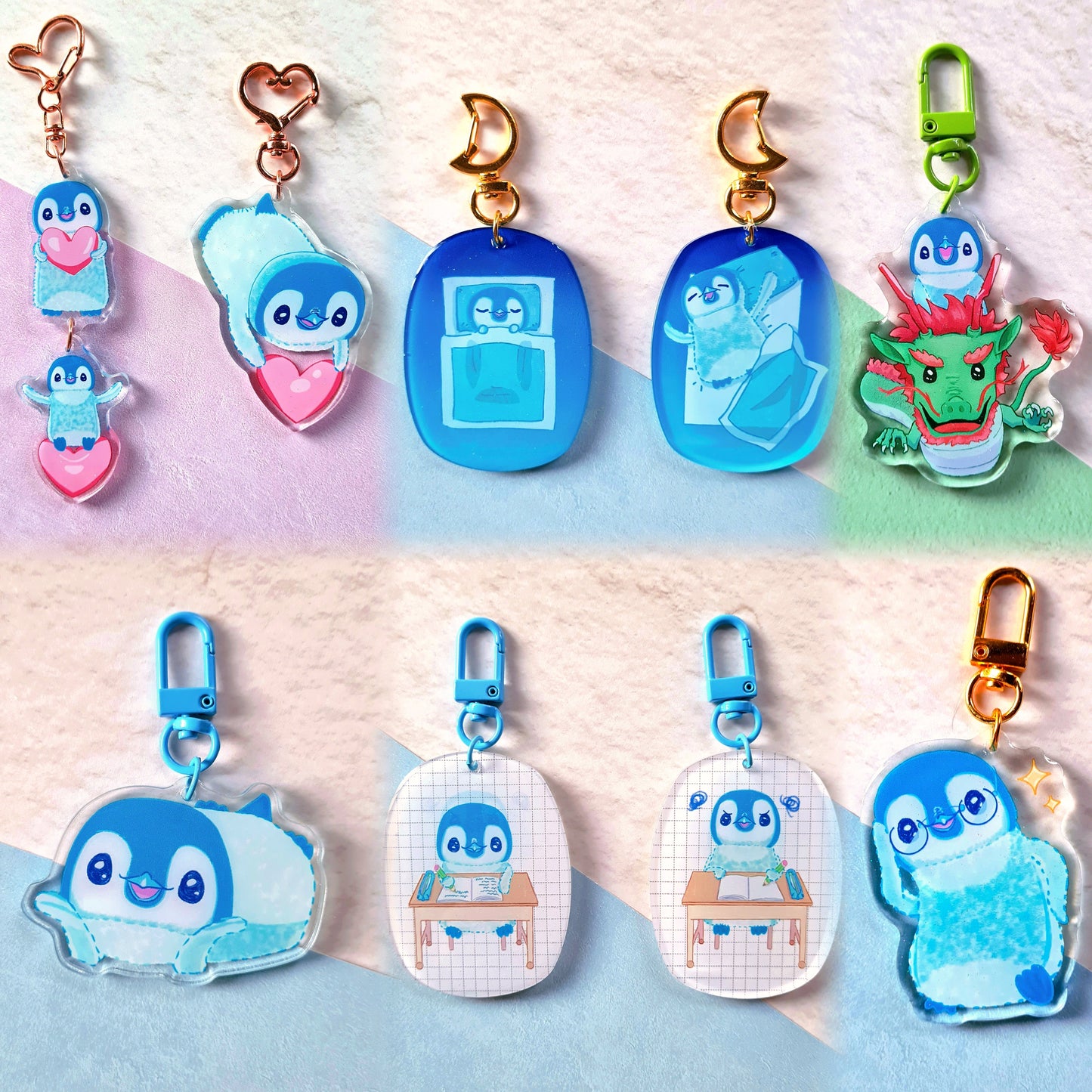 Cute Pipin the Penguin Acrylic Keychain