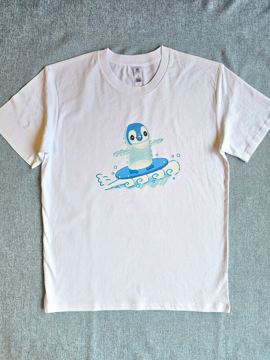 Surfing Pipin White T-shirt