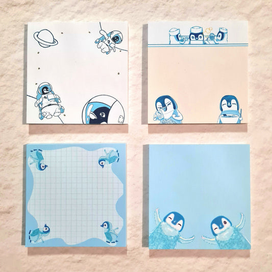 Pipin the Penguin mini Memo Pad 3 inches square(50 sheets) 