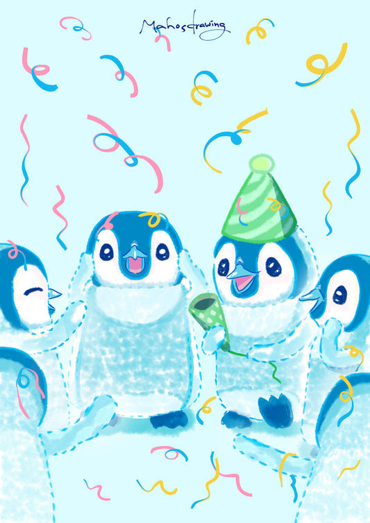 Penguins Celebrating